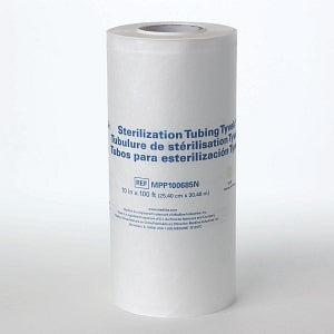 Medline Tyvek Medical Sterilization Tubing Rolls - Tyvek Low Temperature Sterilization Tubing, 10" x 100' Roll - MPP100685N