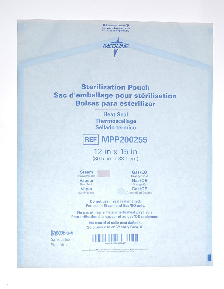 Steam and Gas Instrument Sterilization Pouches