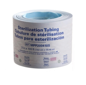 Medline Instrument Sterilization Tubing - Steam and Gas Sterilization Tubing, 3" x 100' Roll - MPP200410S