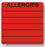 Laguna Coast Associati Nursing Labels - LABEL, ALLERGY RED - MR204-K