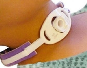 Marpac Two-Piece Tracheostomy Collars - Tracheostomy Collar, Neonatal, 6" to 12", Purple - 203DPURPLE