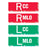 X-Ray Marker - Abbreviated Right And Left "Cc" And "Mlo" Colors: Red And Green Material: Polycarbonate Dimensions: 1-1/2" X 3/8" X 1/8" 4 / Set