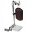 MRIequip Nonmagnetic Wheelchair Leg Rests - Burgundy Nonmagnetic Leg Rest for 24"-26" Heavy-Duty Wheelchairs, Left Side - RP-1112-L-10