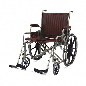 MRI Nonmagnetic MRI Wheelchairs - MRI Wheelchair, Nonmagnetic, Burgundy, 24" x 18", Weight Capacity 350 lb. - WC-1024