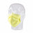 Precept Medical Procedure Face Masks - High Filtration Procedure Face Mask with Earloop, Yellow - 15112