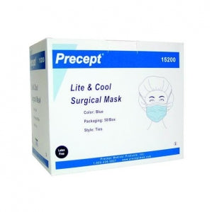 Precept Medical Lite and Cool Surgical Mask - Lite and Cool Surgical Mask, Blue - 15200