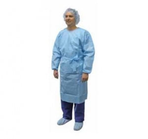 Precept Medical FluidGard Procedure Gowns - FluidGard Procedure Gown, Blue, Universal, Full Back - 51184