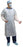 Precept Medical SMS and Polycoated Isolation Gowns - Isolation Gown with Thumb Loops, Polycoated, Over-the-Head, Open Back, White, Size XL - 51602