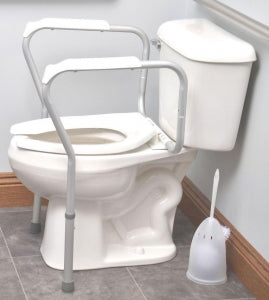 Mercer Rehab Supply Toilet Safety Rails - Adjustable Aluminum / Plastic Toilet Safety Rail - M541-5