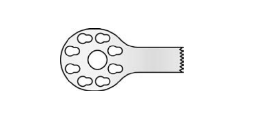 MicroAire Surgical Sagittal Saw Blades - Sagittal Saw Blade, Mini, 6.4 mm x 15.7 mm x 0.7 mm - MS-121