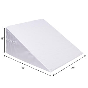 Medline Foam Positioning Wedges with Removable Polyester Cover - Foam Wedge Positioner with Polyester Cover, 12" x 24" x 24" - MSC019703