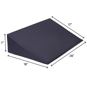 Medline Nylex-Covered Positioning Wedges - Foam Wedge Positioner with Nylex Cover, 28" x 17" x 7" - MSC04103