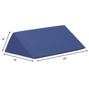 Medline Nylex-Covered Positioning Wedges - Foam Wedge Positioner with Nylex Cover, 22" x 11" x 8", Firm Nonslip - MSC04105FNS