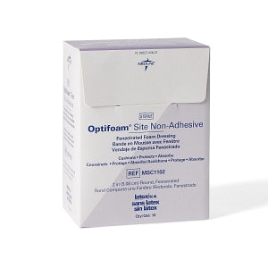 Medline Optifoam Site Fenestrated Foam Dressing - Optifoam Site Nonadhesive Fenestrated Foam Dressing, 2" - MSC1102