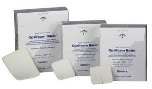 Medline Optifoam Basic Hydrophilic Polyurethane Foam Dressings - Optifoam Basic Hydrophilic Polyurethane Foam Dressing, with Fenestration, 3" x 3" - MSC1133F