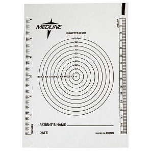 Medline Bullseye Plastic Wound Ruler - Bullseye Plastic Wound Ruler - MSC1234H