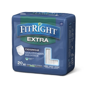 Medline FitRight Extra-Protective Underwear - FitRight Extra Protective Underwear, Size L, for Waist Size 40"-56" - MSC13505A