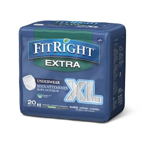 Medline FitRight Extra-Protective Underwear - FitRight Extra Protective Underwear, Size XL, for Waist Size 56"-68" - MSC13600A