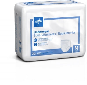 Medline Extra Protective Disposable Underwear - Extra Protective Disposable Underwear, Size M, 28"-40" - MSC14005A