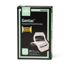 Medline Gentac Silicone Film Dressing - Gentac Transparent Film Silicone Dressing, 2" x 3" - MSC1623