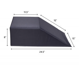 Medline Reusable Nylex-Covered Foam Platform Wedges - Foam Wedge Positioner with Nylex Cover, Platform, 24.5" x 15" x 8" - MSC2451508