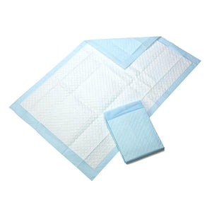 Medline Disposable Polymer Underpad - Standard Fluff and Polymer Underpads, 23" x 36" - MSC282050LBC