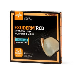 Medline Exuderm RCD Hydrocolloid Wound Dressings - Exuderm RCD Hydrocolloid Wound Dressing, 4" x 4" - MSC5200