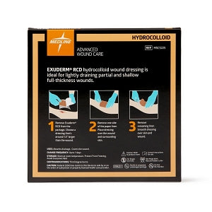 Medline Exuderm RCD Hydrocolloid Wound Dressings - Exuderm RCD Hydrocolloid Wound Dressing, 6" x 6" - MSC5225