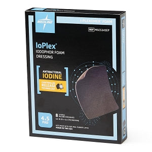 Medline IoPlex Iodophor Foam Dressings - IoPlex Iodophor Foam Dressings - MSC5345EP