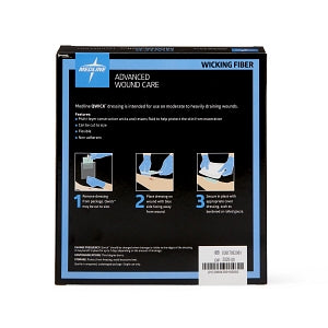 Medline Qwick Nonadhesive Wound Dressings with Aquaconductive Technology - Qwick Nonadhesive Dressing with Aquaconductive Technology, 4.25" x 4" - MSC5844