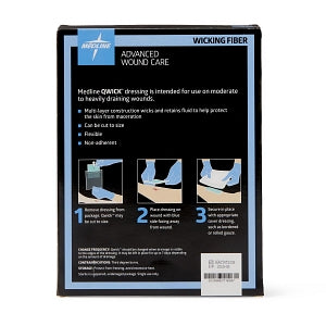 Medline Qwick Nonadhesive Wound Dressings with Aquaconductive Technology - Qwick Nonadhesive Dressing with Aquaconductive Technology, 6.125" x 8" - MSC5868