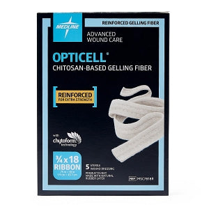 Medline Opticell Gelling Fiber Wound Dressings - Opticell Gelling Fiber Wound Dressing, 0.75" x 18" - MSC7818R