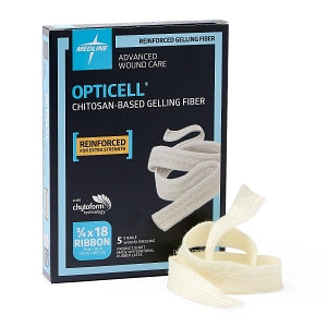 Medline Opticell Gelling Fiber Wound Dressings - Opticell Gelling Fiber Wound Dressing, 0.75" x 18" - MSC7818R