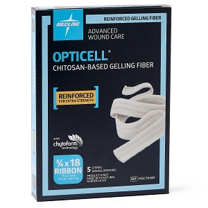 Medline Opticell Gelling Fiber Wound Dressings - Opticell Gelling Fiber Wound Dressing, 0.75" x 18" - MSC7818R