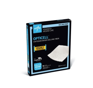 Medline Opticell Gelling Fiber Wound Dressings - Opticell Gelling Fiber Wound Dressing, 4.25" x 4.25", in Educational Packaging - MSC7844EPZ