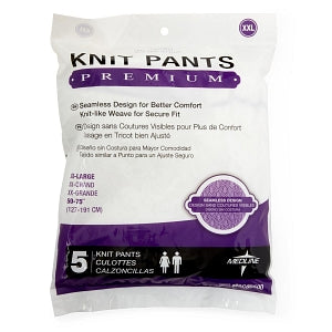 Medline Premium Knit Incontinence Underpants - Premium Knit Incontinence Underpants, Size 2XL, for Waist Size 50"-70" - MSC86500