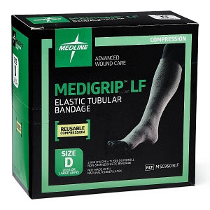 Medline MEDIGRIP Elastic Tubular Support Bandages - MEDIGRIP Elastic Tubular Support Bandage for Large Arms or Legs, Size D, 3" W (7.62 cm) x 11 yd. - MSC9503LF