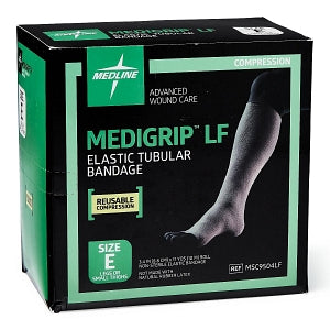 Medline MEDIGRIP Elastic Tubular Support Bandages - MEDIGRIP Elastic Tubular Support Bandage for Legs or Small Thighs, Size E, 3-1/2" W (8.89 cm) x 11 yd. - MSC9504LF