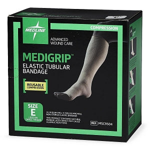 Medline Medigrip Elastic Tubular Support Bandage - MEDIGRIP Elasticated Tubular Support Bandage, Size E: 3-1/2"W (8.75 cm) for Legs or Small Thighs - MSC9504