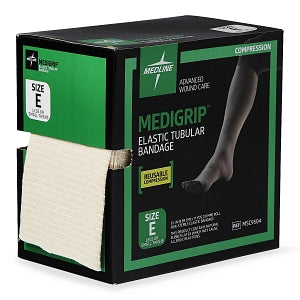 Medline Medigrip Elastic Tubular Support Bandage - MEDIGRIP Elasticated Tubular Support Bandage, Size E: 3-1/2"W (8.75 cm) for Legs or Small Thighs - MSC9504