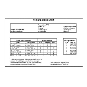 Medline Medigrip Elastic Tubular Support Bandage - MEDIGRIP Elasticated Tubular Support Bandage, Size F: 4"W (10 cm) for Large Knees or Thighs - MSC9505YDH