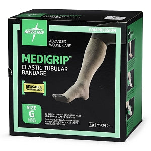 Medline Medigrip Elastic Tubular Support Bandage - MEDIGRIP Elasticated Tubular Support Bandage, Size G: 4-3/4"W (12 cm) for Large Thighs - MSC9506