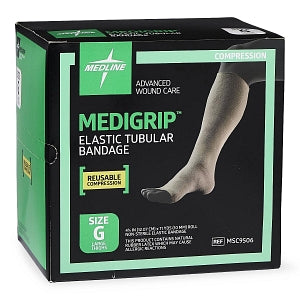 Medline Medigrip Elastic Tubular Support Bandage - MEDIGRIP Elasticated Tubular Support Bandage, Size G: 4-3/4"W (12 cm) for Large Thighs - MSC9506