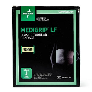 Medline MEDIGRIP Elastic Tubular Support Bandages - MEDIGRIP Elastic Tubular Support Bandage for Large Thighs, Size J, 6-3/4" W (17.15 cm) x 11 yd. - MSC9507LF