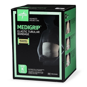 Medline Medigrip Elastic Tubular Support Bandage - MEDIGRIP Elasticated Tubular Support Bandage, Size K: 8-1/4"W (21 cm) - MSC9508