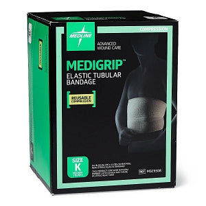 Medline Medigrip Elastic Tubular Support Bandage - MEDIGRIP Elasticated Tubular Support Bandage, Size K: 8-1/4"W (21 cm) - MSC9508