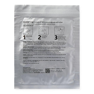 Medline Maxorb II Silver Alginate Dressing - Maxorb II Silver Alginate Wound Dressing, 4" x 4.75", in Educational Packaging - MSC9945EP