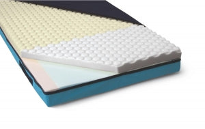 Medline Advantage 500 Mattresses - Advantage 500 Mattress with Fire Barrier, Raised Edge, 36" x 76" x 6" - MSCADV0576FR