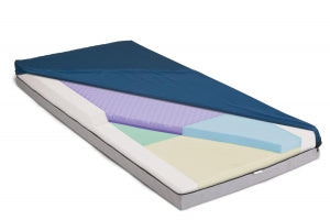 Medline Advantage Select VE Mattresses - Advantage VE Mattress with Fire Barrier, Raised Edges, 36" x 76" x 6" - MSCADVVE76FR