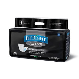 Medline FitRight Active Guards for Men - FitRight Active Guards for Men Incontinence Liners, 6" x 11" - MSCMG02